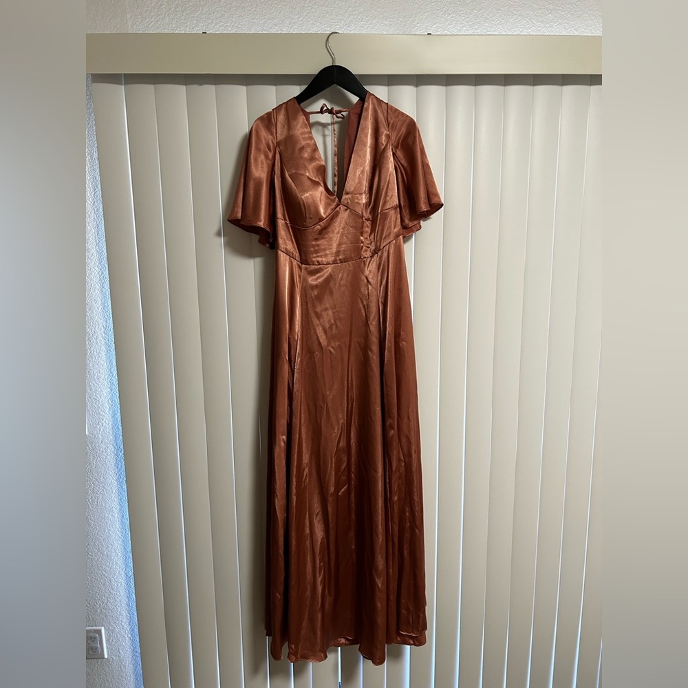 Rose gold bridesmaids dress worn once!